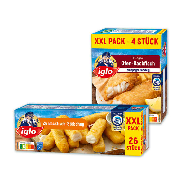 Backfisch-Stäbchen / Filegro XXL