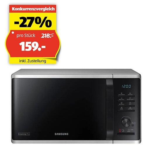 SAMSUNG Mikrowelle mit Grill MW3500, MG23K3505AS/SW, Silber