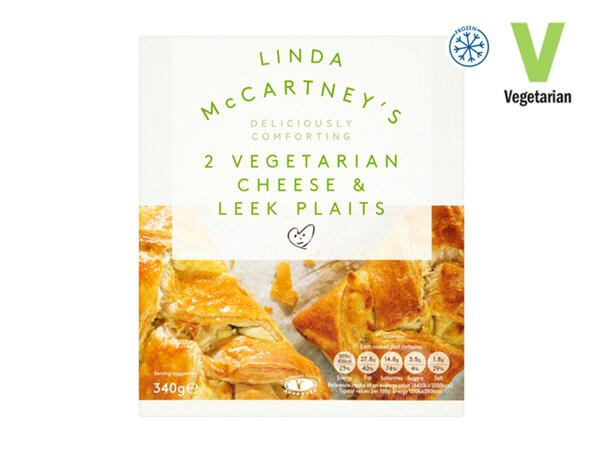 Linda McCartney's 2 Vegetarian Cheese & Leek Plaits