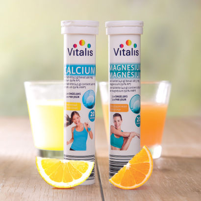 Comprimés au calcium ou magnésium, 20 pcs