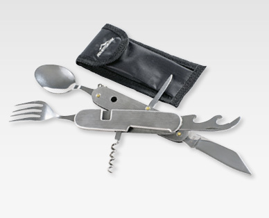 Couteau multifonction/Couverts de camping ADVENTURIDGE(R)
