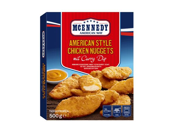 Hendlfilets Americanos mit Curry Dip