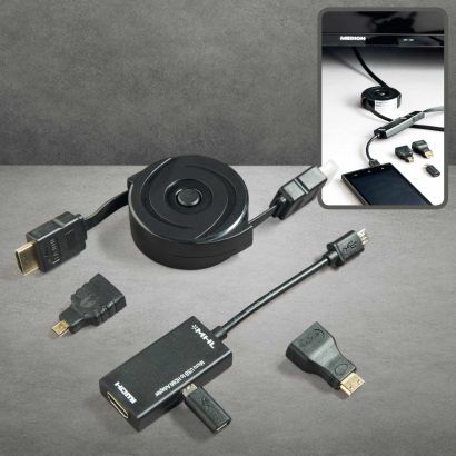 Câble HDMI avec adaptateur