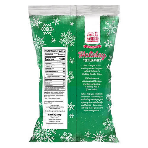 Holiday Tortilla Chips, 12 oz
