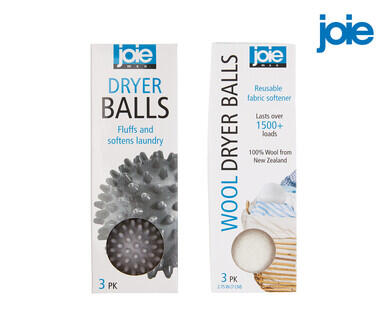 Assorted Joie Dryer Balls and Laundry Accessories