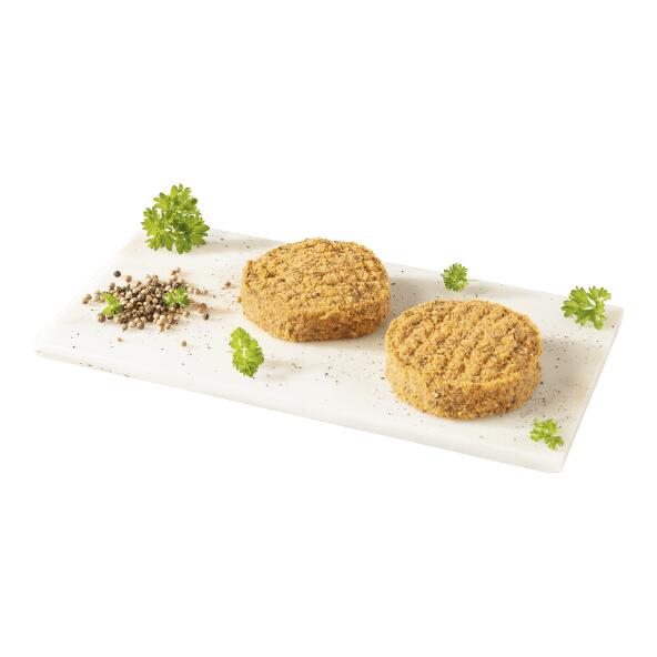 Hamburger met pepersausvulling
