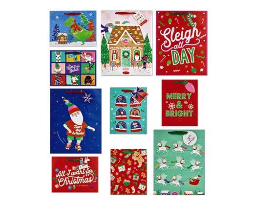 Merry Moments 
 10-Pack Holiday Gift Bag Set