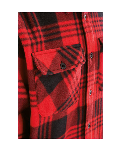 Buttoned Sherpa Lined Jacket