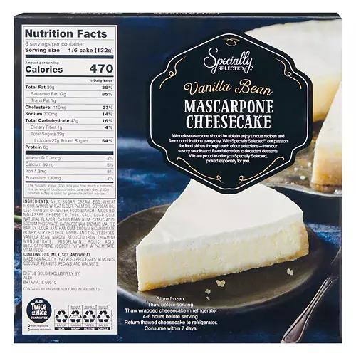 Vanilla Bean Mascarpone Cheesecake, 6 count
