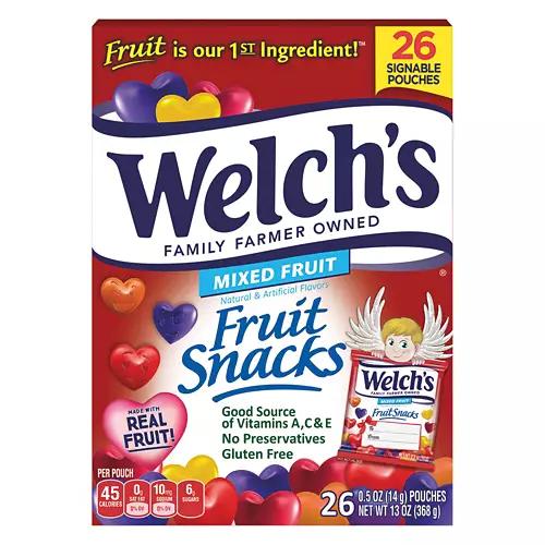 Valentine's Mixed Fruit Snacks, 26 count