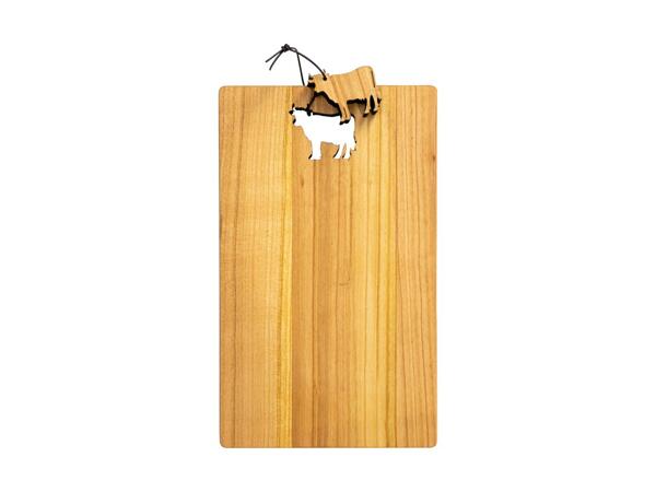 Planche à découper en bois "Vache" Nouvel