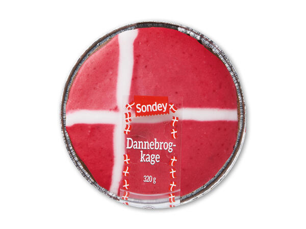 Chokoladekage med dannebrog