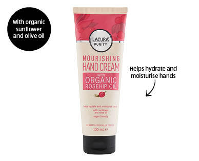 Hand Cream with Organic Rosehip Oil 100ml