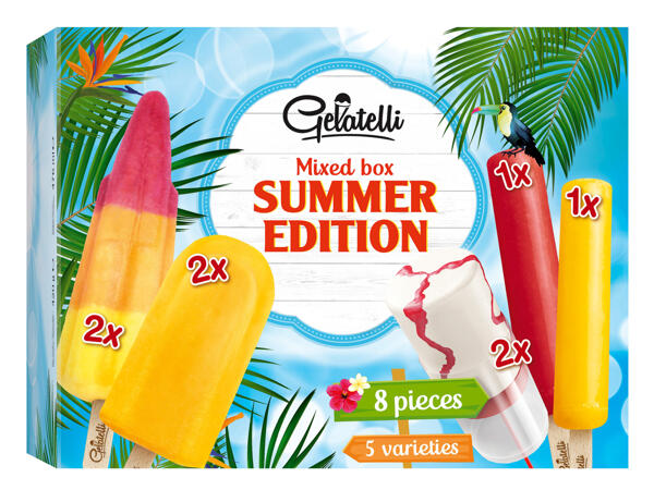 Assortiment de glaces d'été