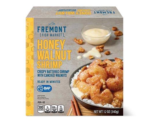 Fremont Fish Market Honey Walnut and Dynamite Shrimp
