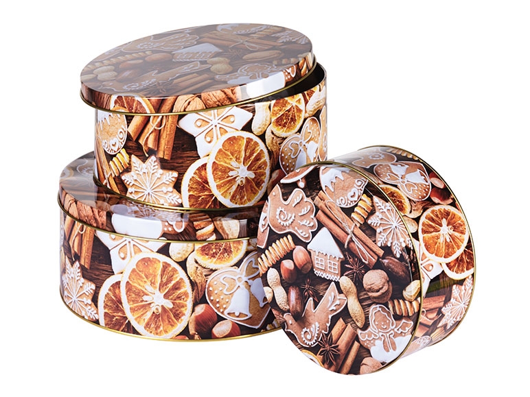 MELINERA Christmas Storage Tins