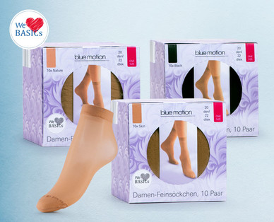WE LOVE BASICS Damen-Feinsöckchen