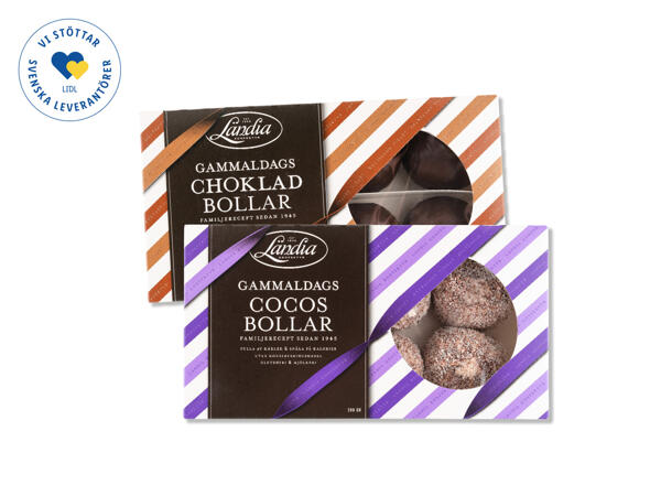 Ländia gammaldags choklad-/cocosbollar
