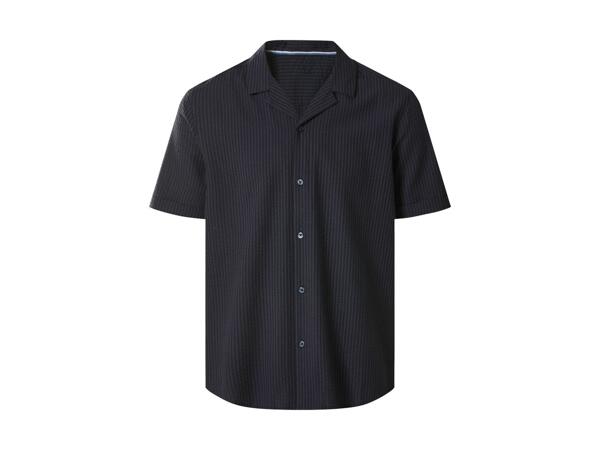 Men's Seersucker Casual Shirt