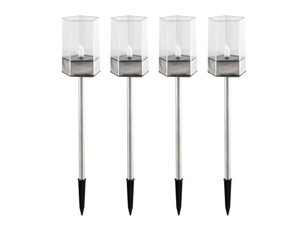 Livarno Home LED Solar Lights - Pack of 4