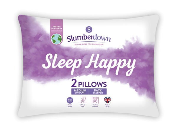 Slumberdown Sleep Happy Pillow Pair