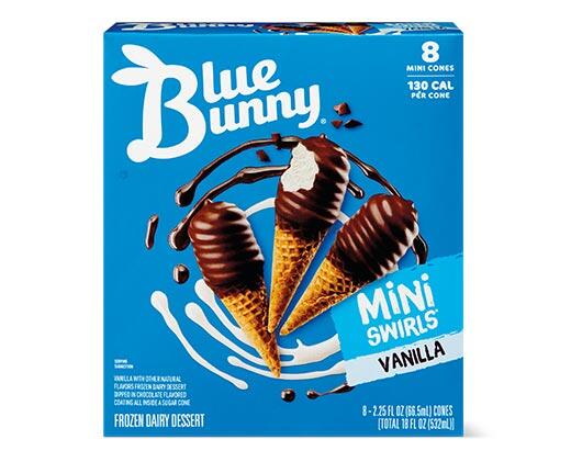 Blue Bunny Mini Swirls Vanilla Cones