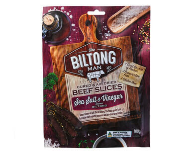 The Biltong Man Sliced Biltong 100g