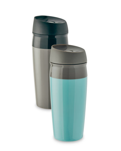 Colour Travel Mugs 2 Pack