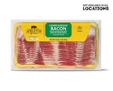 Appleton Farms Lower Sodium Bacon