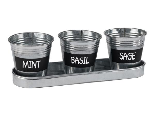 Parkside Herb Pots - Metal