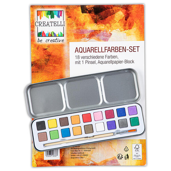 Wasserfarben-Mal-Set
