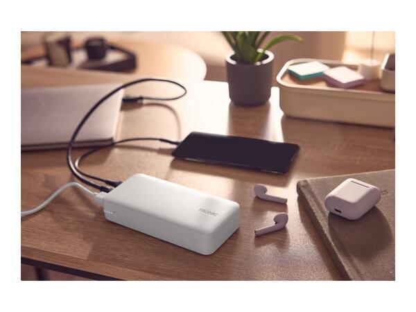 10,000mAh White Power Bank