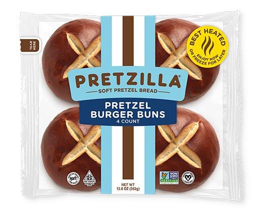 Pretzilla Pretzel Hamburger Buns