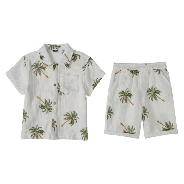 Lily & Dan/ L&D Toddler Palm Tree 2pc Set - 2T