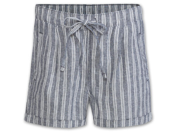Damen Leinenshorts und Leinenbluse
