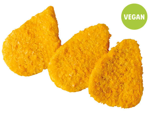 Vegane Mini Schnitzel in Cornflakes-Panier
