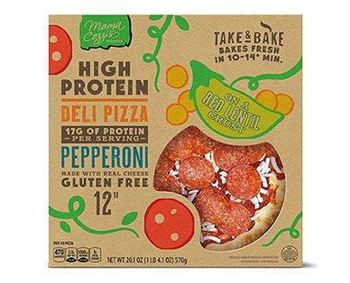 Mama Cozzi's Pizza Kitchen 
 12" Pepperoni Protein Plus Deli Pizza