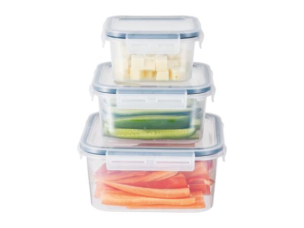 Silvercrest Square Food Storage Container Set - 3 Piece Set