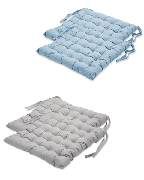 Chambray Seat Pads 2-Pack
