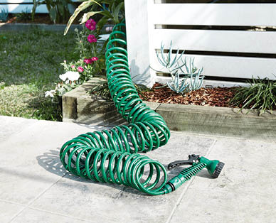 Coiled Garden Hose Set 15m