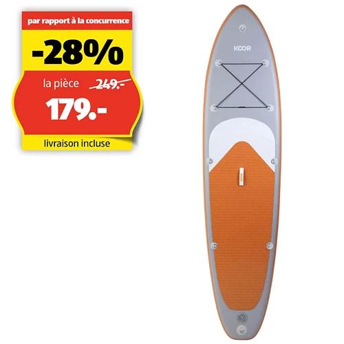 KOOR Planche de SUP "Asuubi" 10'6 (320 cm), Arancia