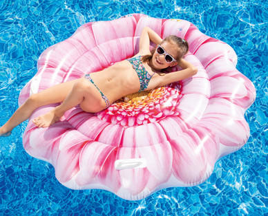 INTEX Schwimminsel Rose/Blume