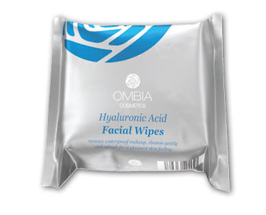 OMBIA COSMETICS Lingettes nettoyantes à l'acide hyaluronique