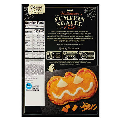 Halloween Pumpkin Shaped Cheese Pizza, 13.96 oz