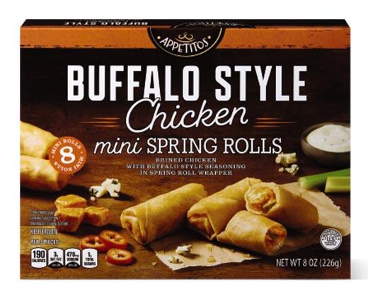 Appetitos 
 Buffalo Chicken or Philly Cheesteak Mini Spring Rolls