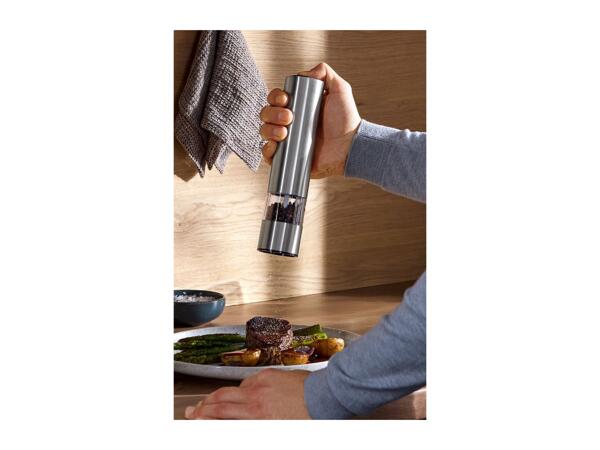 SILVERCREST Silver Electric Salt or Pepper Mill
