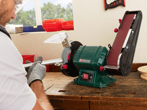 Bench Grinder with Belt Sander