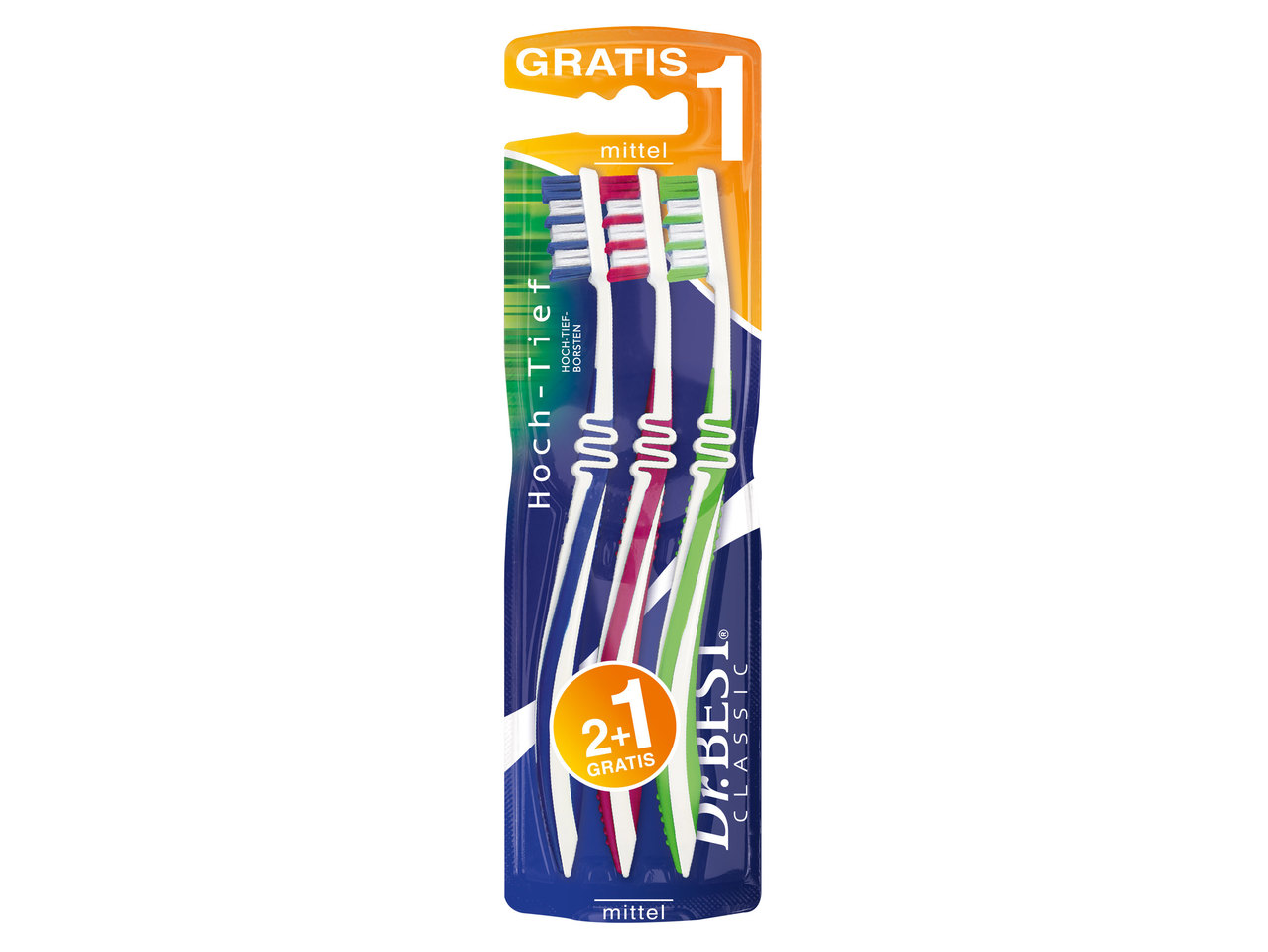 DR. BEST Zahnbürste, 3er