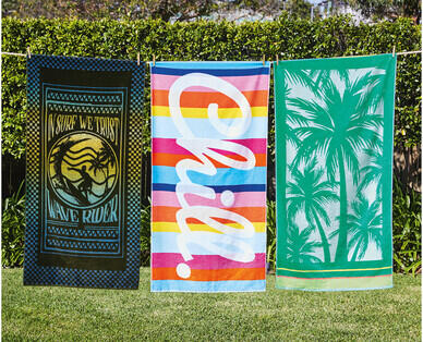Velour Beach Towel
