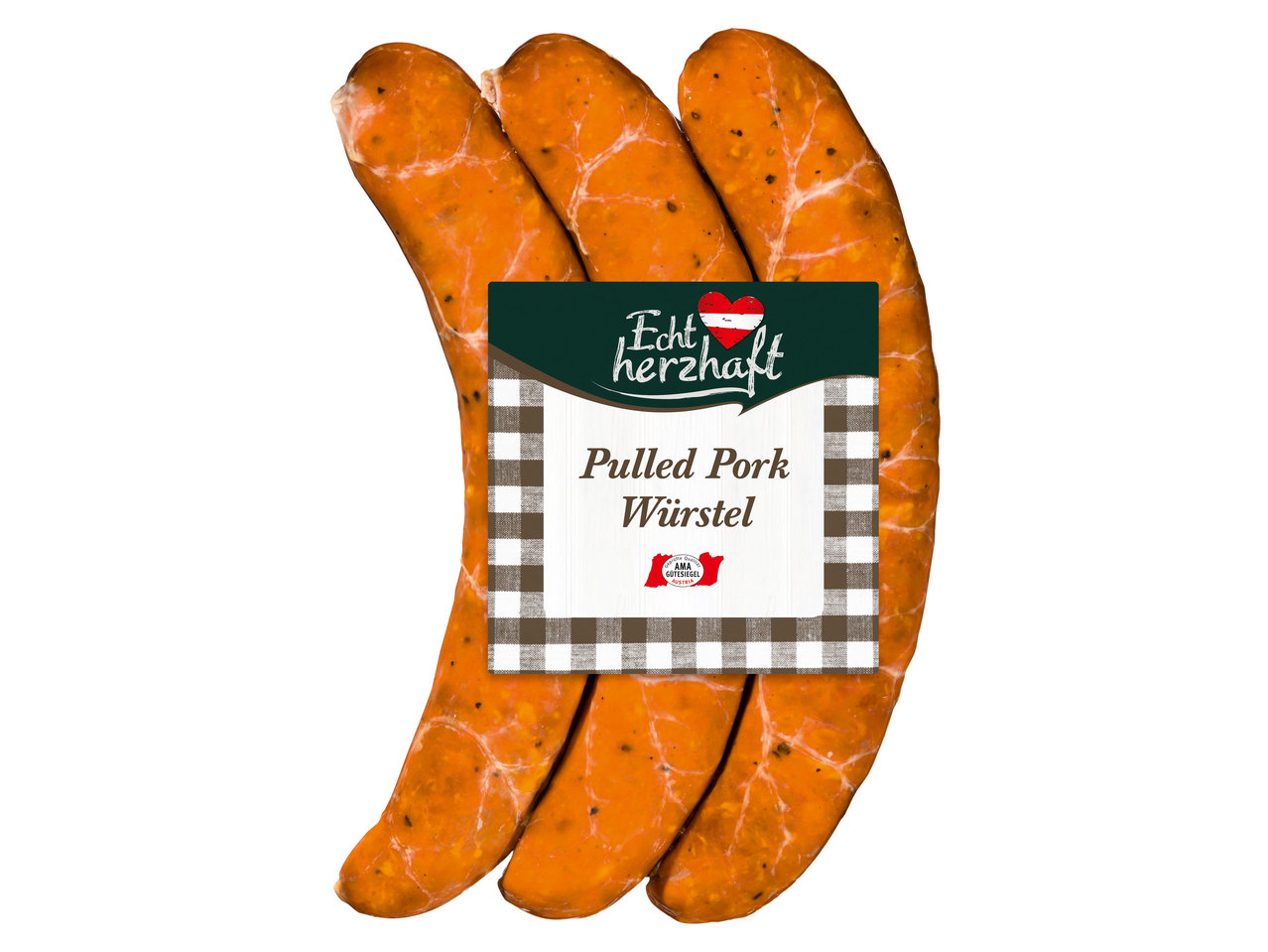 ECHT HERZHAFT Pulled Pork Würstel